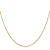 Chisel Gold-tone Brass 1.50mm Plated 20 inch  Ball Chain